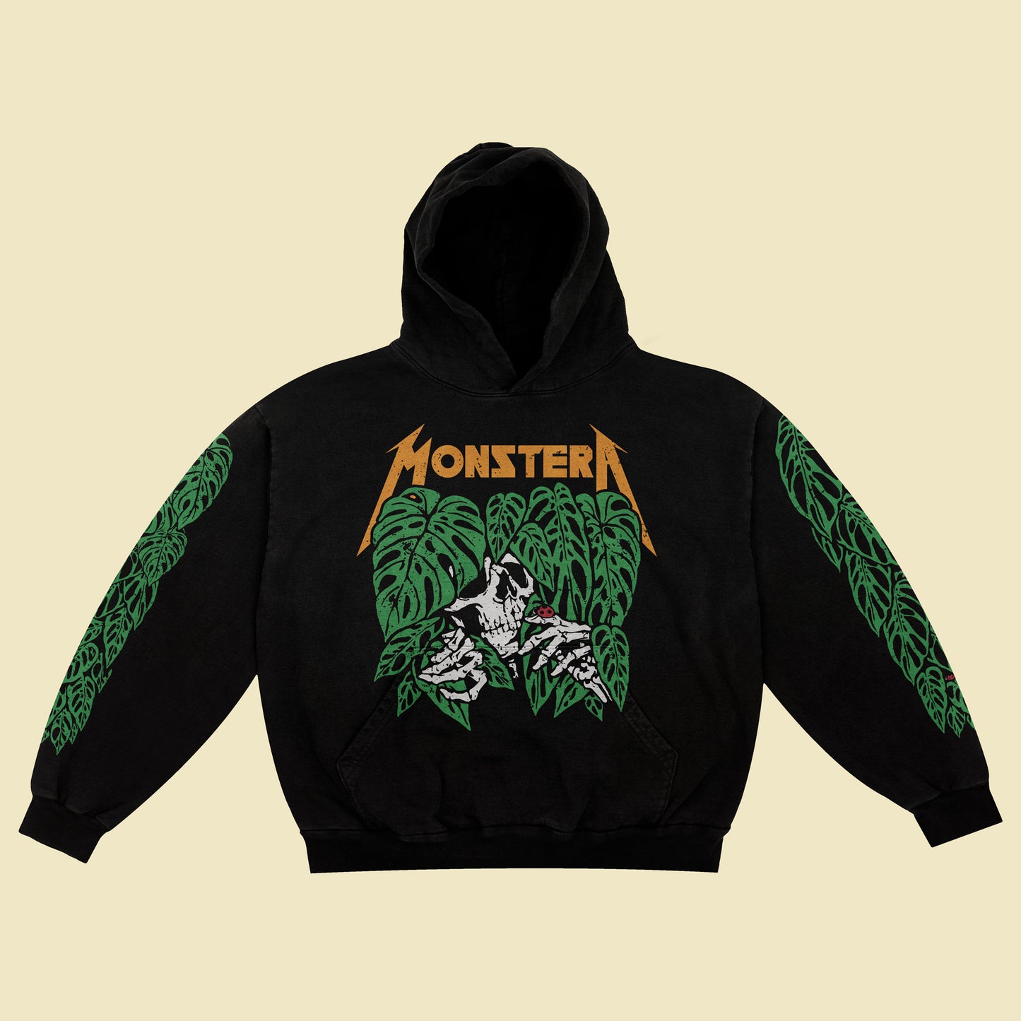 Monstera Metal Friends Hoodie (Front)