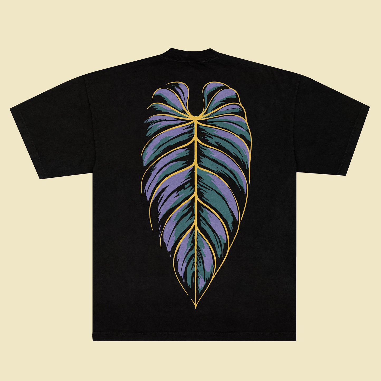 Philodendron melanochrysum - Black T-Shirt