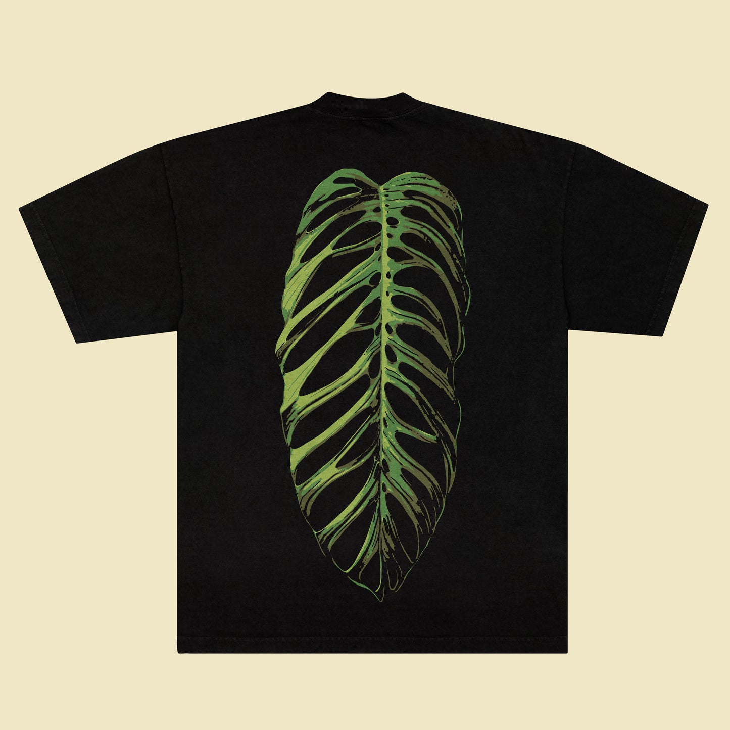 Monstera esqueleto - Black T-Shirt