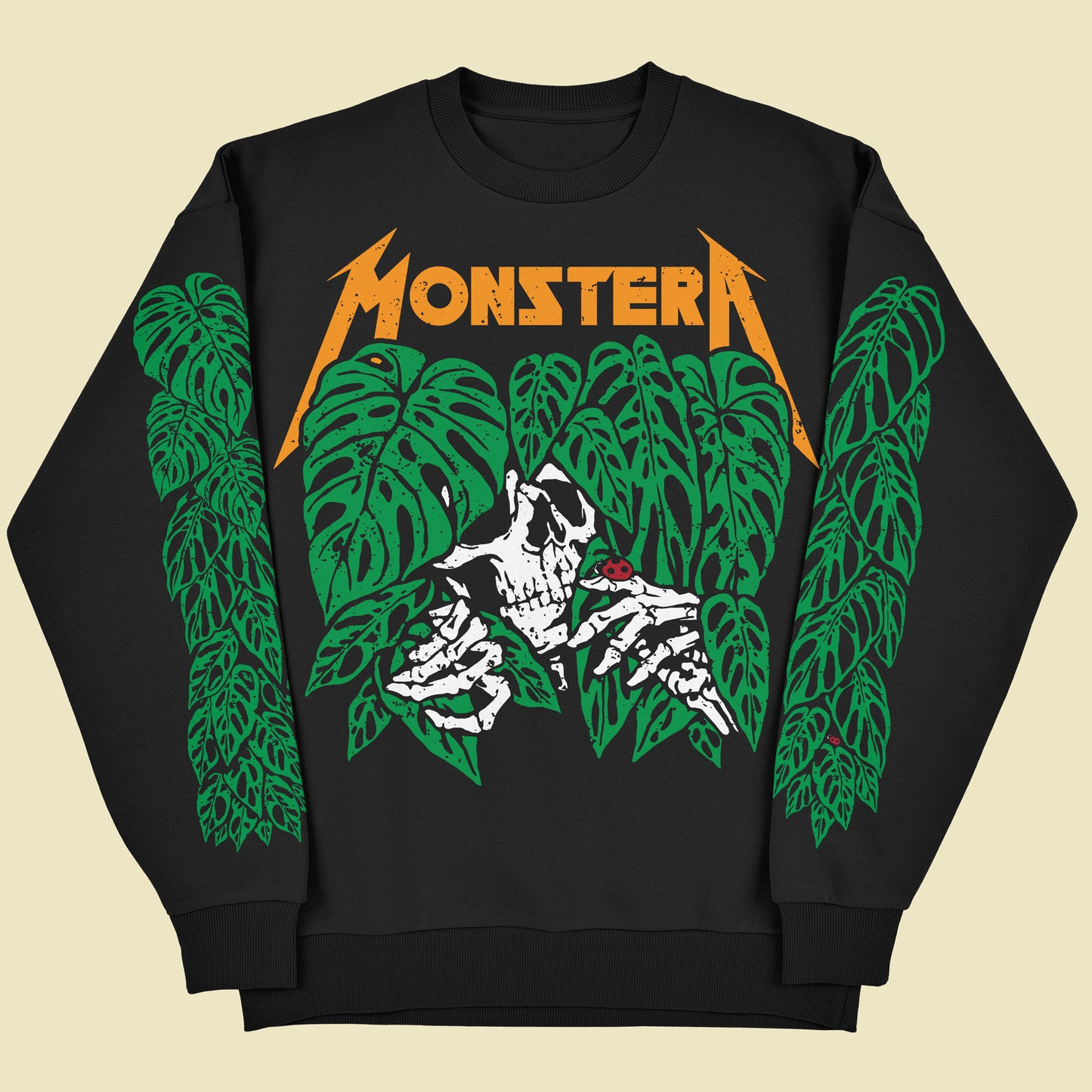 Monstera Metal Friends - Crewneck Sweatshirt