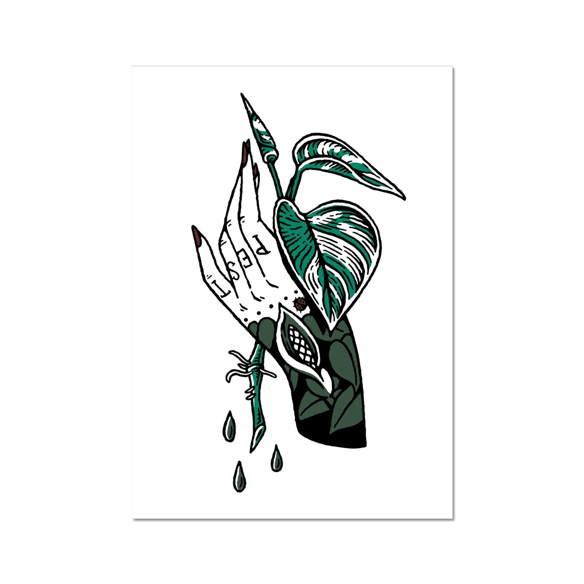 Traditional Pest Hand Fine Art Print