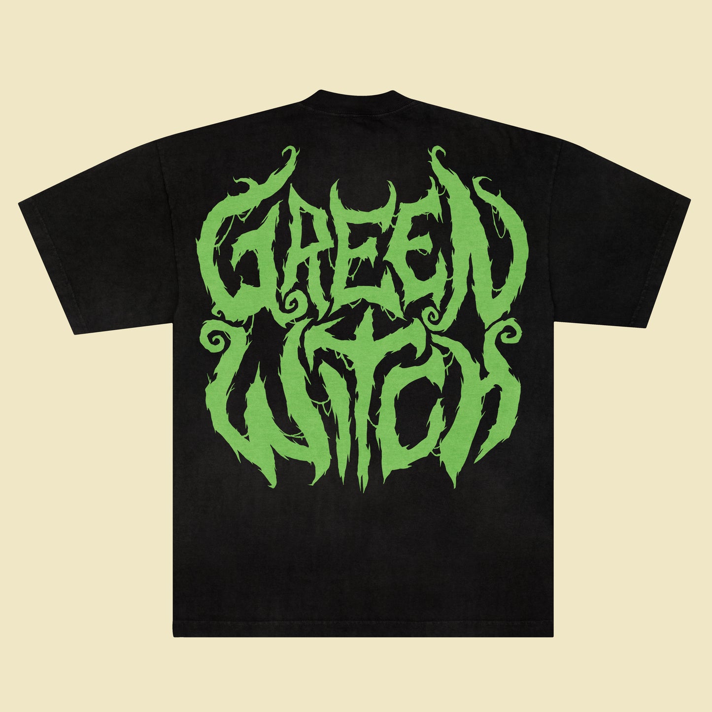 Green Witch - Black T-Shirt