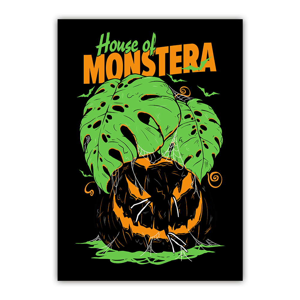 House of MONSTERA - Black Print Fine Art Print