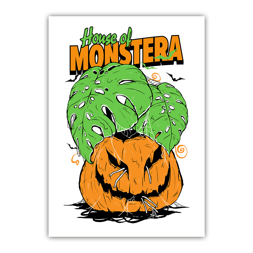 House of MONSTERA - White Print Fine Art Print