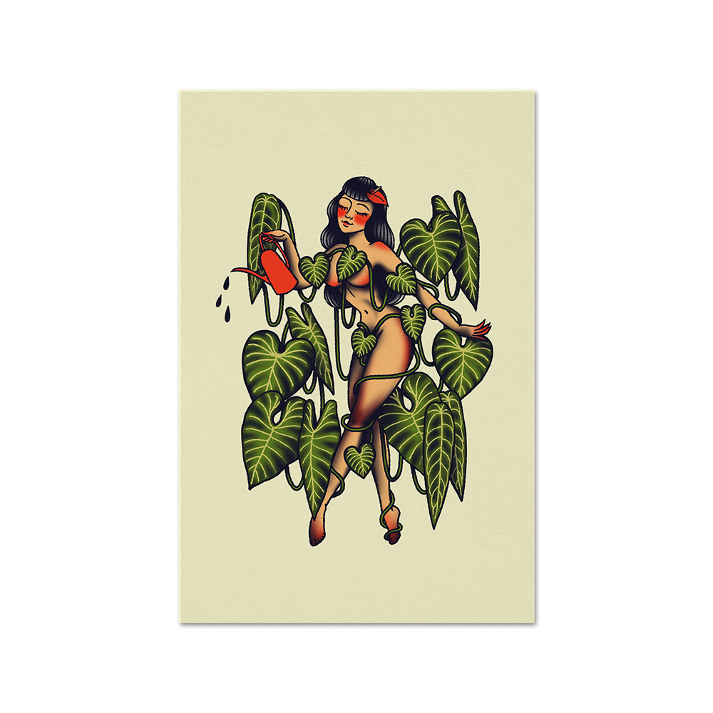 Traditional Plant Queen Print Fine Art Print