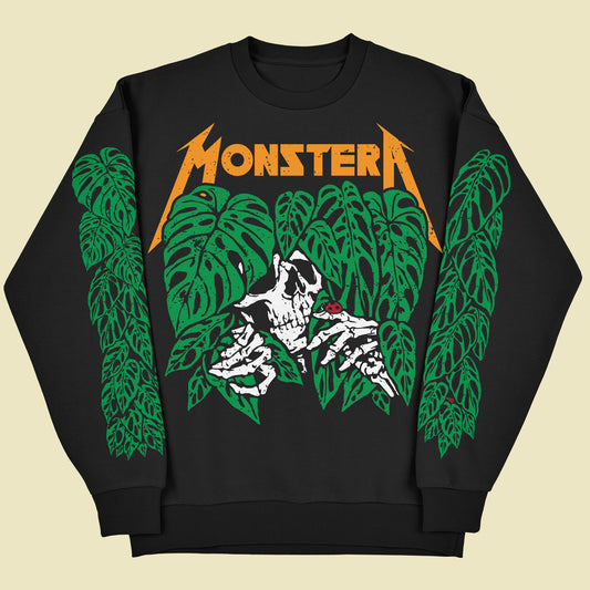 Monstera Metal Friends - Crewneck Sweatshirt