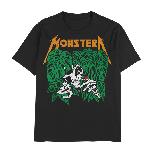 Monstera Metal Friends - Black Unisex T-Shirt