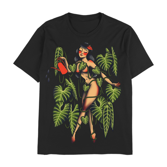 Traditional Plant Queen - Black Unisex T-Shirt