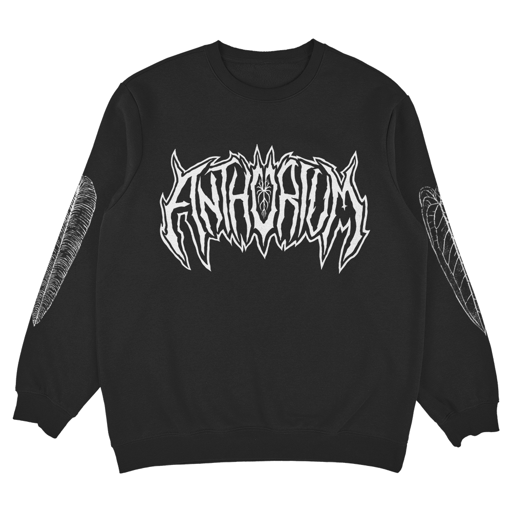 Anthurium Metal Family - Black Unisex Sweatshirt - Tropics' Narcotics