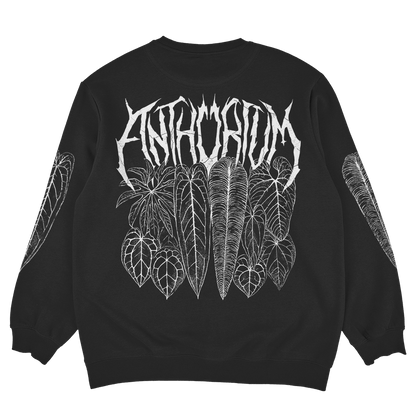 Anthurium Metal Family - Black Unisex Sweatshirt - Tropics' Narcotics