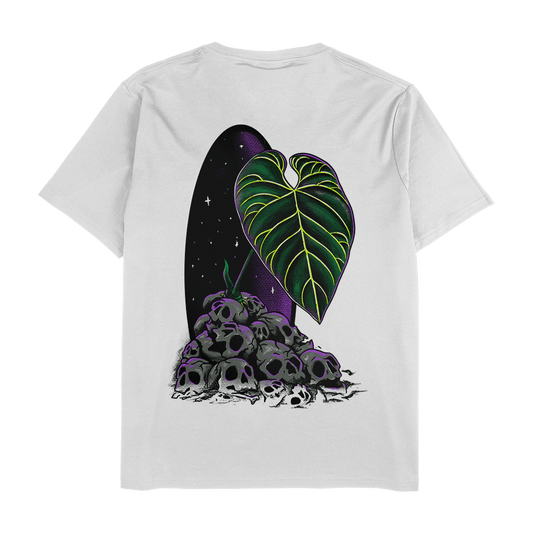 Anthurium⛧Regale - White Unisex T - Shirt - Tropics' Narcotics