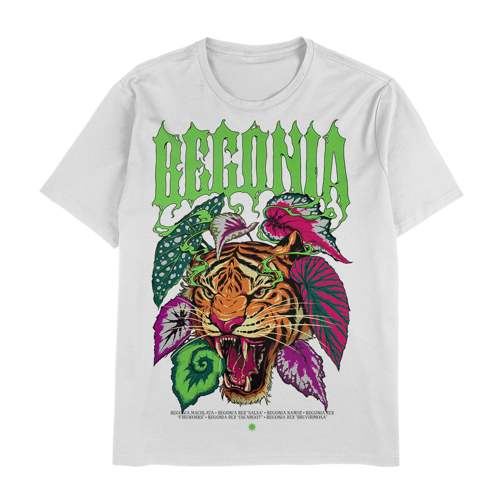 Begonia "el Tigre" - White Unisex T-Shirt