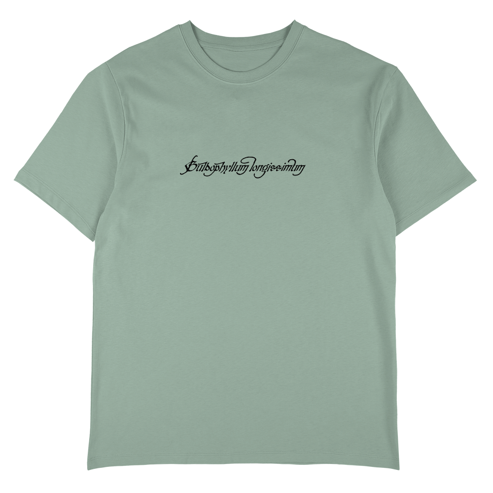 Bulbophyllum Longissimum - White/Mint Unisex T-Shirt