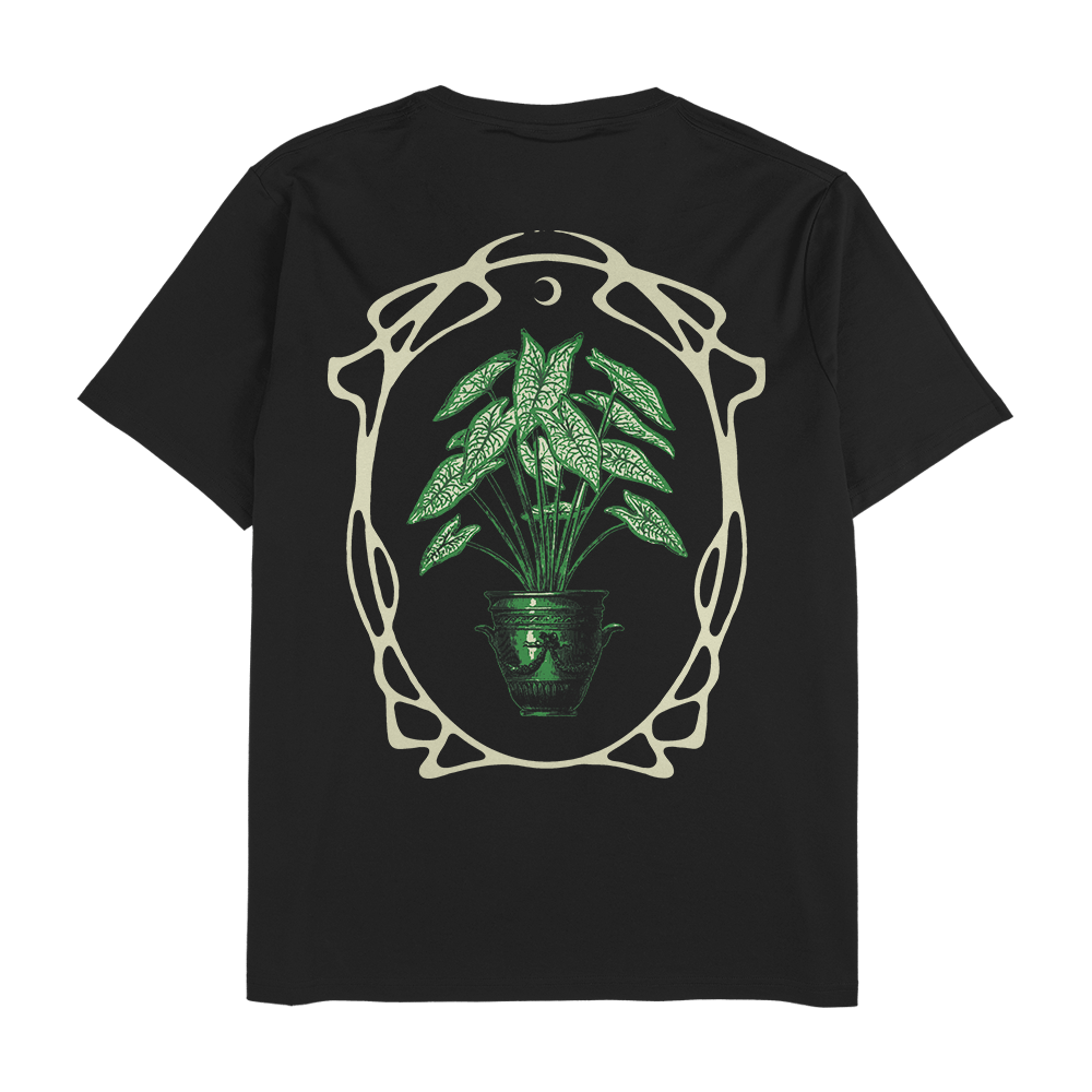 Caladium Belleymei - Black Unisex T - Shirt - Tropics' Narcotics