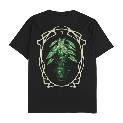 Caladium Belleymei - Black Unisex T - Shirt - Tropics' Narcotics