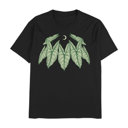 Caladium Belleymei - Black Unisex T - Shirt - Tropics' Narcotics