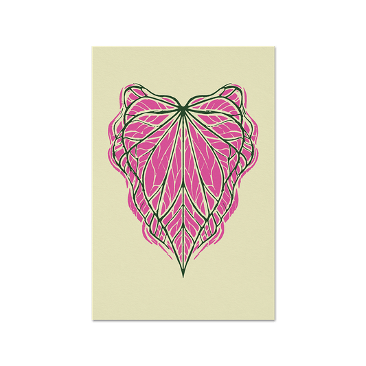 Caladium Thai Beauty Print Square Fine Art Print - Tropics' Narcotics