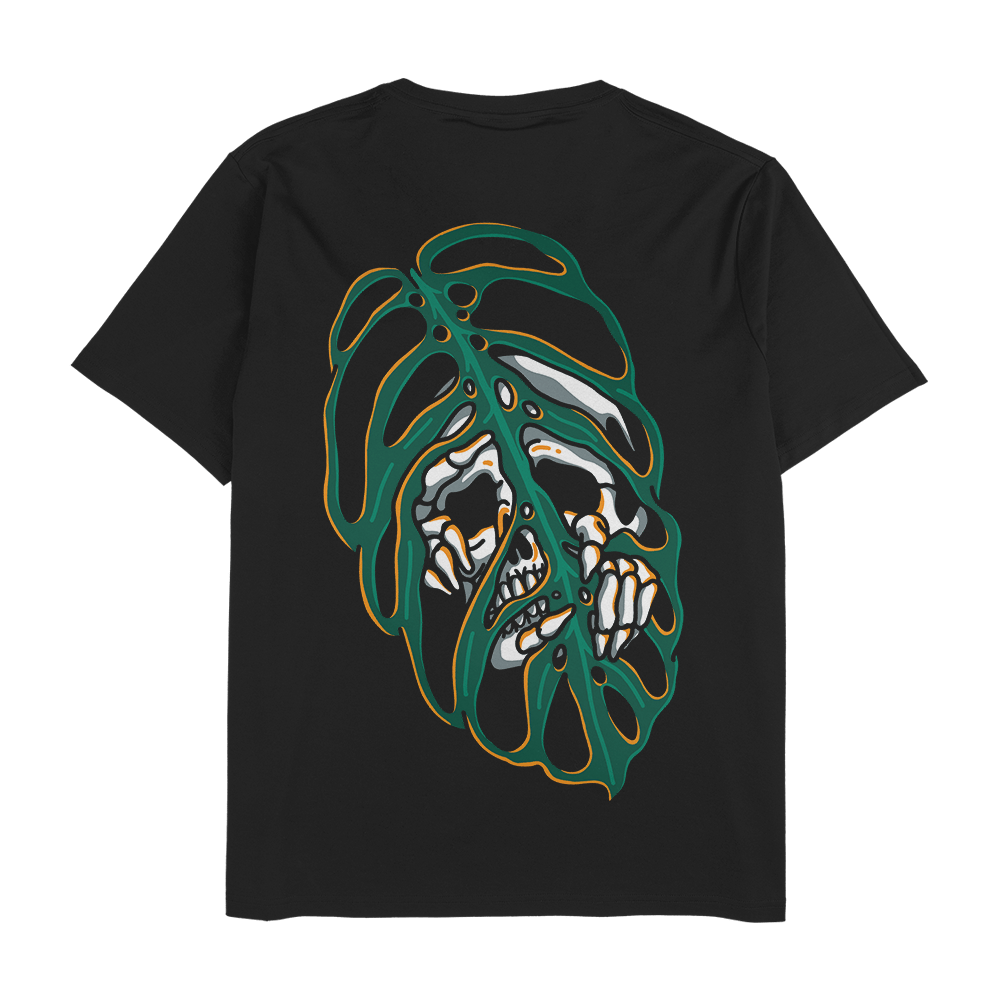 Esqueleto Peakaboo! - Black Unisex T-Shirt - Tropics' Narcotics