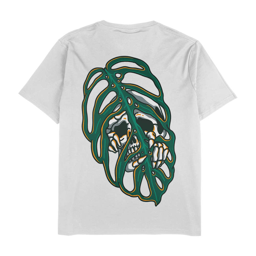 Esqueleto Peakaboo! - White Unisex T-Shirt - Tropics' Narcotics