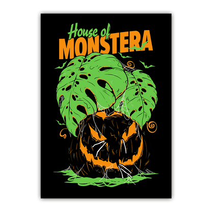 House of MONSTERA - Black Print Fine Art Print