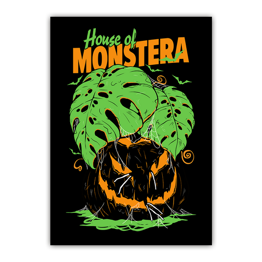 House of MONSTERA - Black Print Fine Art Print