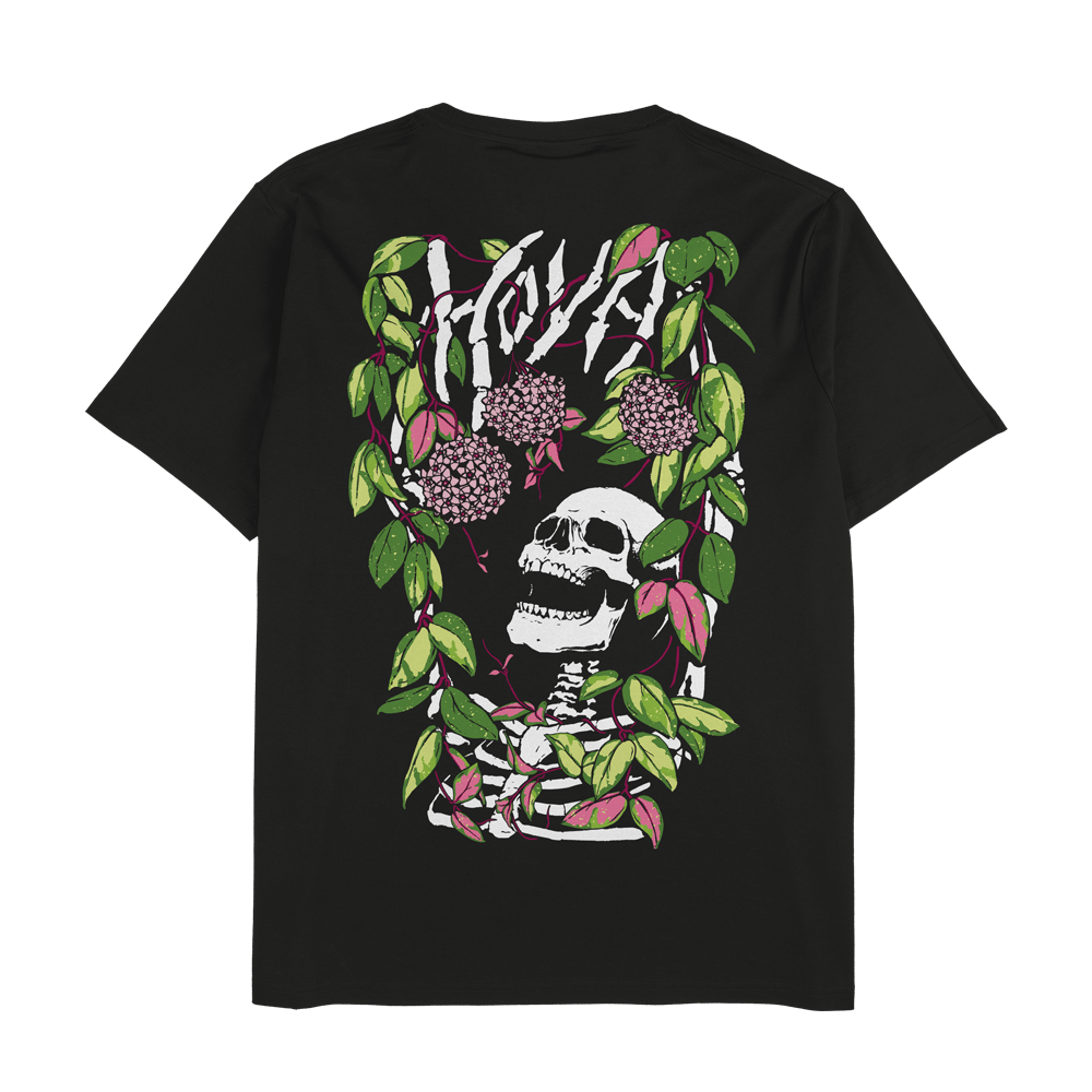 Hoya Carnosa Tricolor - Black Unisex T-Shirt - Tropics' Narcotics