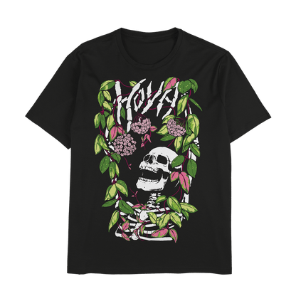 Hoya Carnosa Tricolor - Black Unisex T-Shirt - Tropics' Narcotics