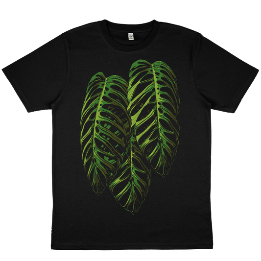 Monstera Esqueleto - Black Oversize T-Shirt - Tropics' Narcotics