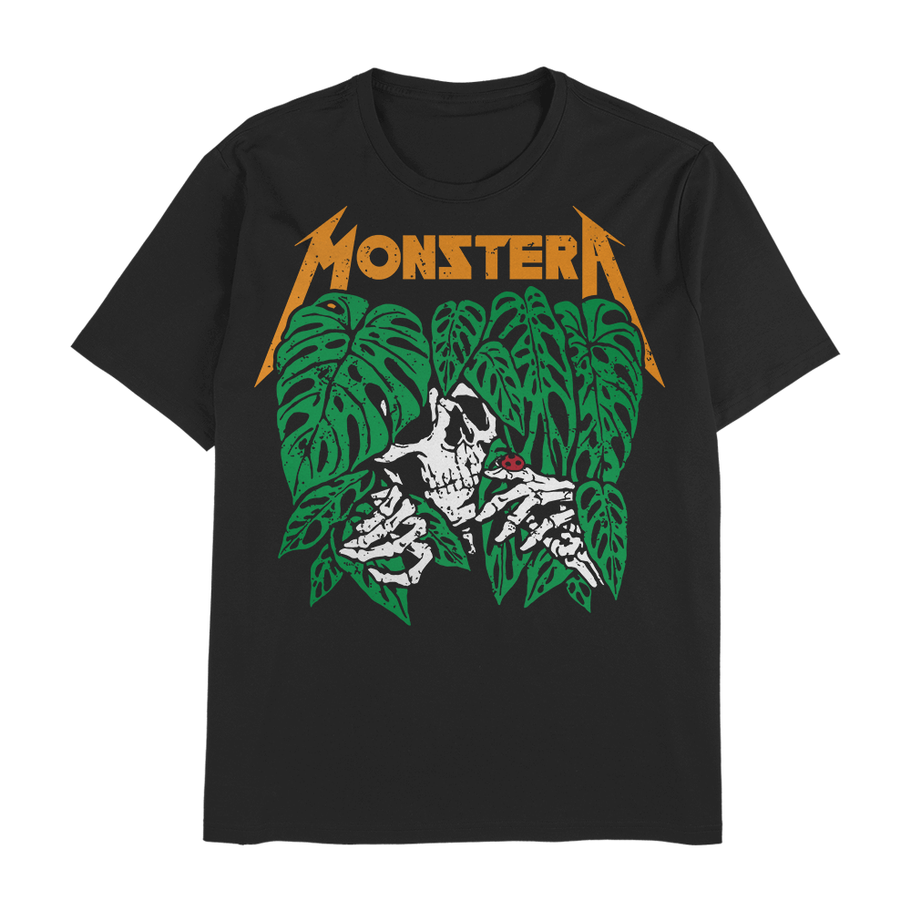 Monstera Metal Friends - Black Unisex T-Shirt - Tropics' Narcotics