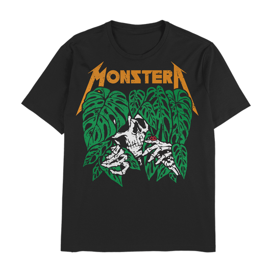 Monstera Metal Friends - Black Unisex T-Shirt - Tropics' Narcotics