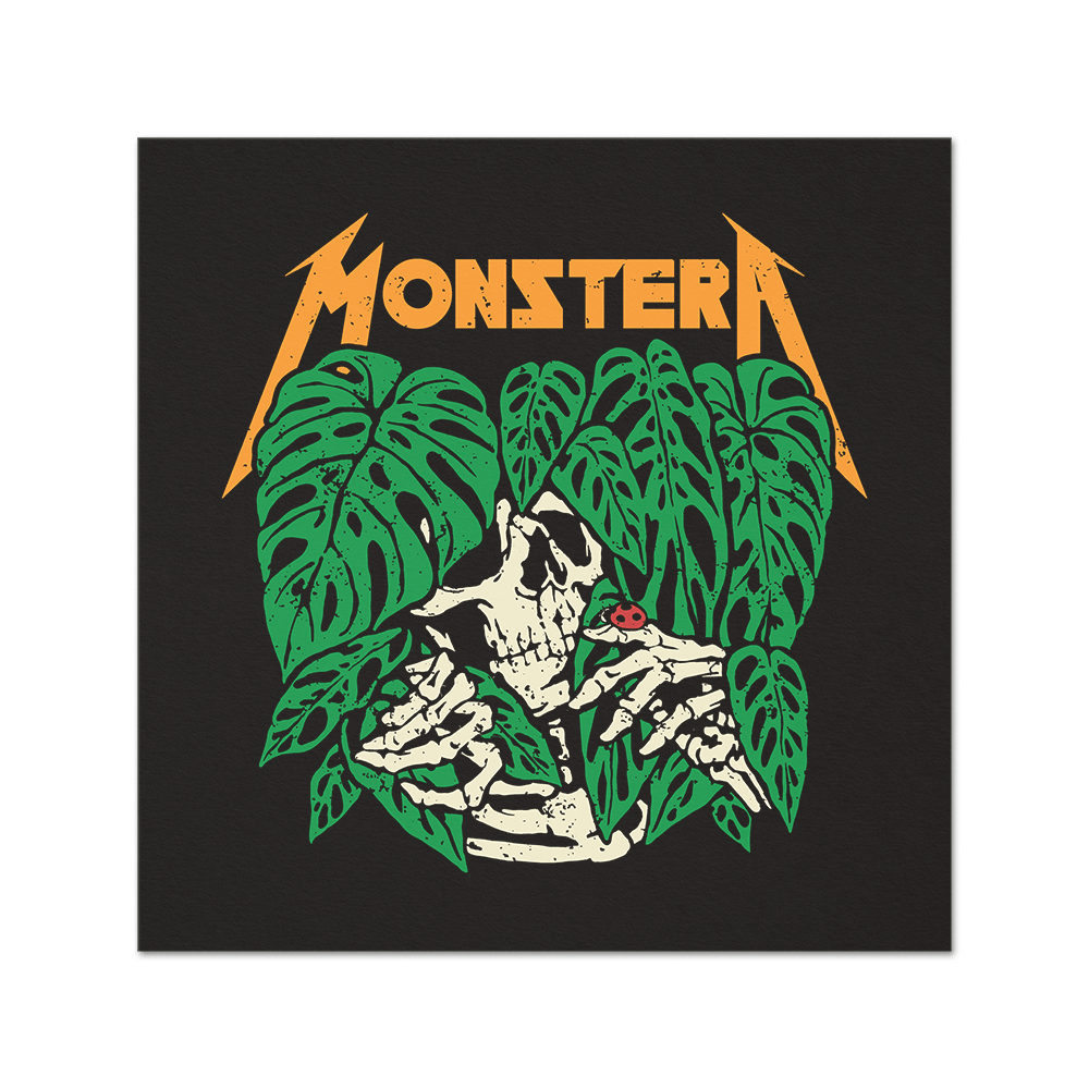 Monstera Metal Friends Print Fine Art Print - Tropics' Narcotics