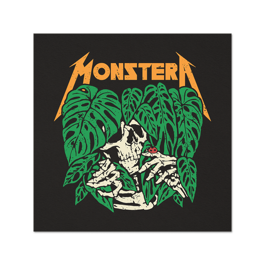 Monstera Metal Friends Print Fine Art Print - Tropics' Narcotics