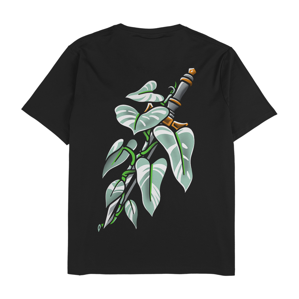P. Hastatum 'Silver Sword' - Black Unisex T-Shirt