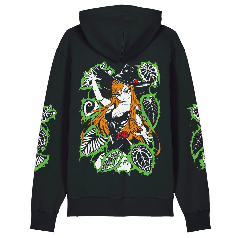 Green Witch - Unisex Black Hoodie