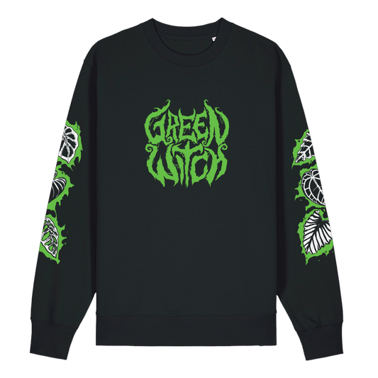 Green Witch - Unisex Black Sweatshirt