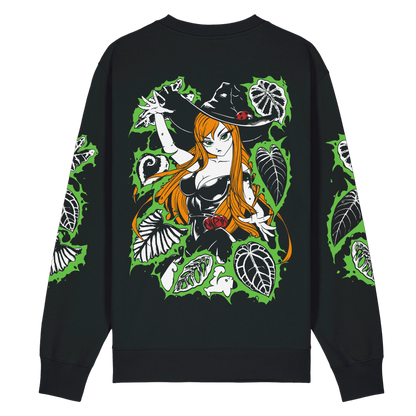 Green Witch - Unisex Black Sweatshirt