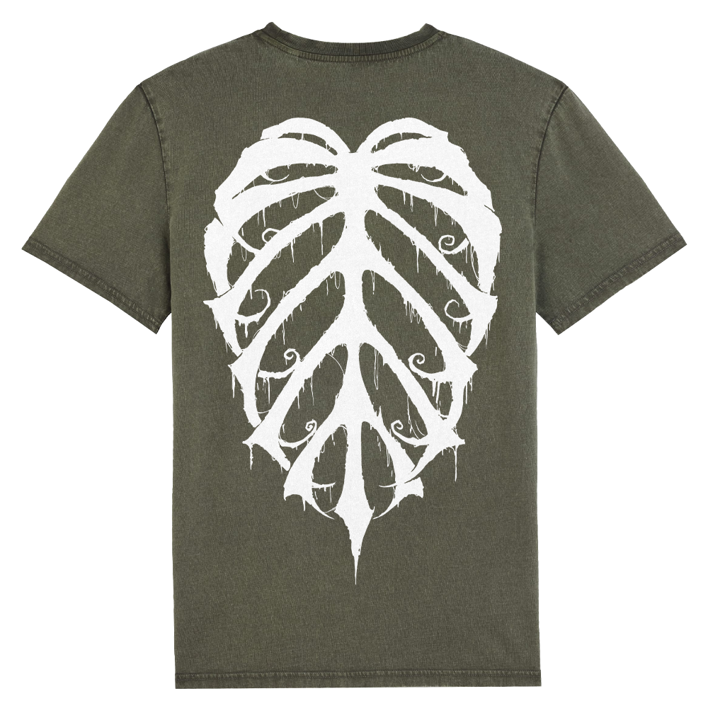 Monstera Before Christmas White - Dyed Unisex T-Shirt