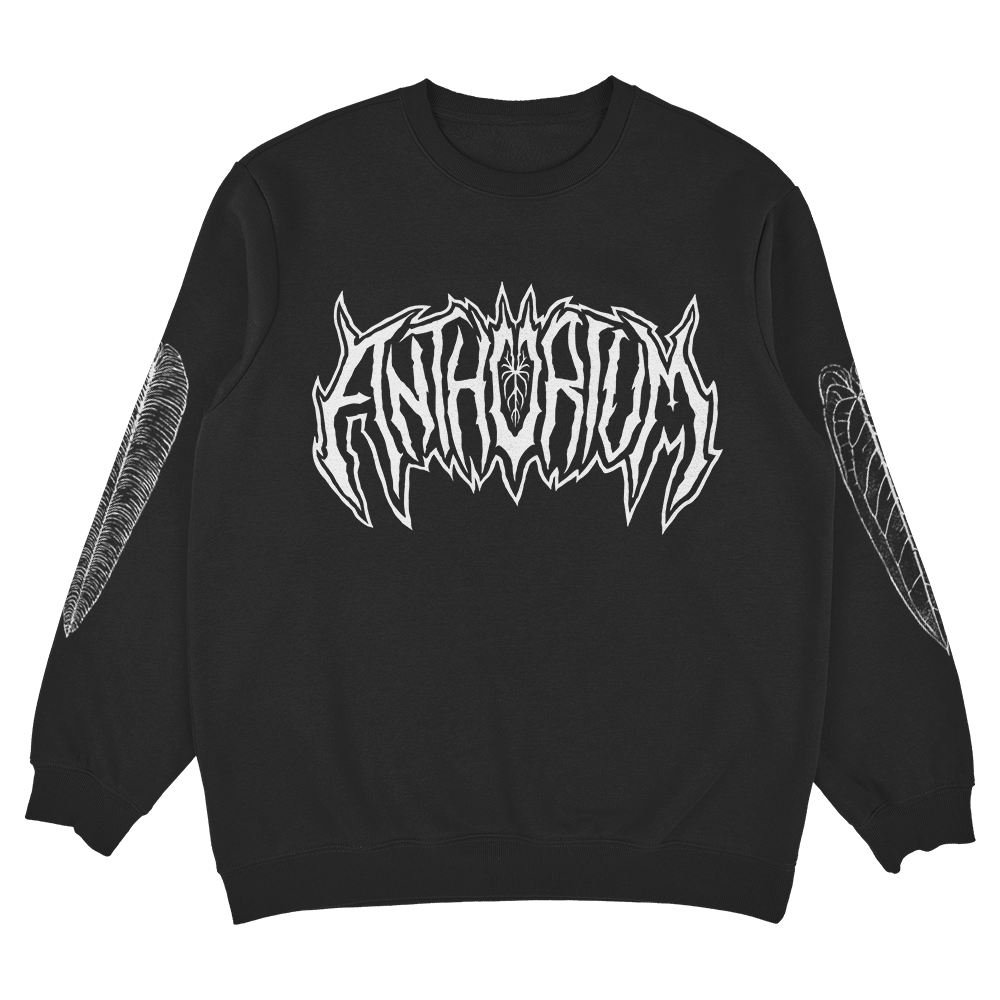 Anthurium Metal Family - Black Unisex Sweatshirt