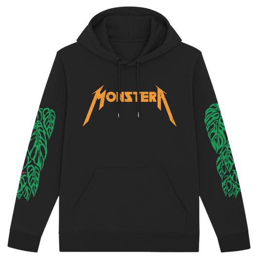 Monstera Metal Friends - Black Unisex Hoodie